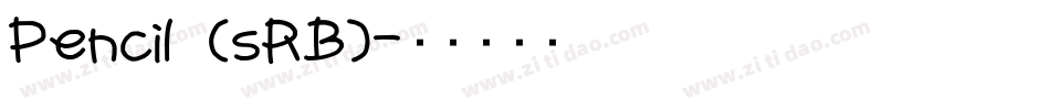 Pencil (sRB)字体转换